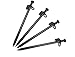 Obecome Tent Stakes,4 Pack Heavy Duty Camping Stakes,8 inch High Strength Steel Camping Tent Stakes Peg Unbreakable and Inflexible for Outdoor Trip Hiking Gardening