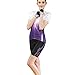 Santic Women's Cycling Shorts 4D Padded Elastic Comfortable Bike Shorts Black-Purple