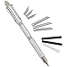 Multi-Tool 12 in 1 Multi Function Tool Pen (Special Edition Silver) 12 Function Pen with Exacto Blade, Screwdriver and More