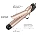 Anjou 1 inch Curling Iron with Tourmaline Ceramic Coating, Hair Curling Wand with Anti-Scalding Insulated Tip (200°F - 410°F, Heat Resistant Glove)