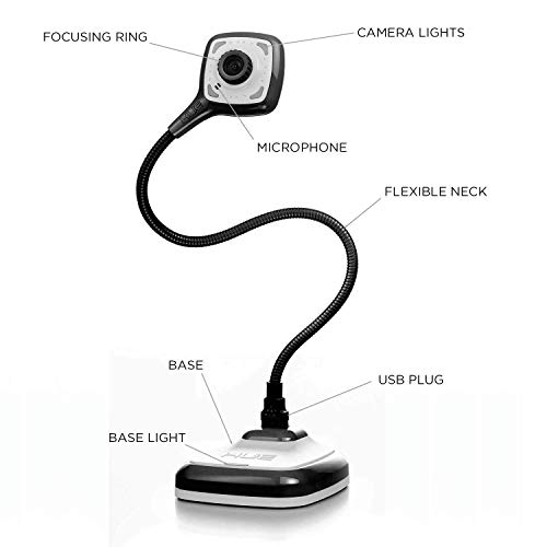 HUE HD Pro USB Document Camera for Windows, macOS and Chrome OS (Black