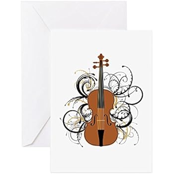 Elegant 50 Violin Blank Card Elegant 50 Violin Blank Card