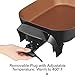 Hamilton Beach 38528R Deep Dish Durathon Ceramic Skillet, 040094936342, Copper