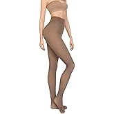 Pocleanyo Fleece Lined Tights Women, Fake Translucent Pantyhose Sheer Warm Leggings, Thermal Thick Tights for Women