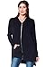 Alexander + David Womens Casual Oversized Zipper Hoodie - Lightweight Terry Knit Sweatshirt