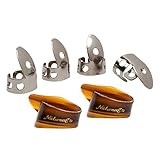 National NP1-8T Thumb & Finger Pick Pack - Stainless Steel/Mock Tortoise - Large
