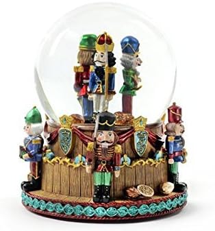 Nutcrackers - Christmas Nutcracker Soldiers Snow Globe by The San Francisco Music Box Company