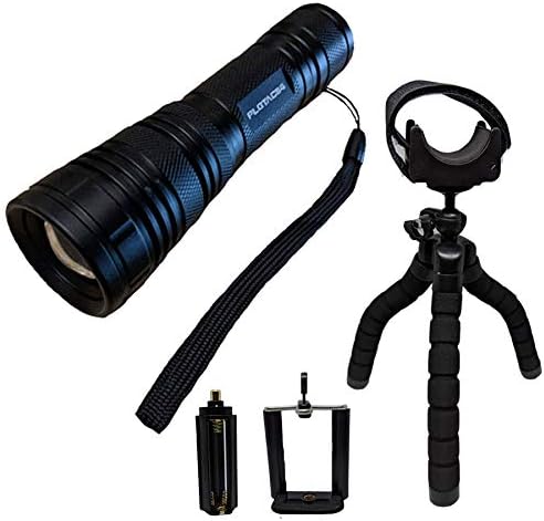 Practical Life Gear 7-Piece Tactical LED Flashlight Kit - 18650 High Lumens Cree LED, Zoomable Wide Flood Beam, IP44 Water Resistant, 5 Modes - Law Enforcement Gear, Camping Accessories, Camping Gear