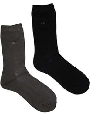 Calvin Klein Womens Socks Black/Grey (Pack of 2)