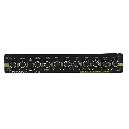 Cuque Advanced Professional Car Audio Modified Graphic Equalizer Fever Class EQ Car Equalizer Audio Stereo Tuner 7 Band of Sound Customization with 3.5mm Auxiliary Input