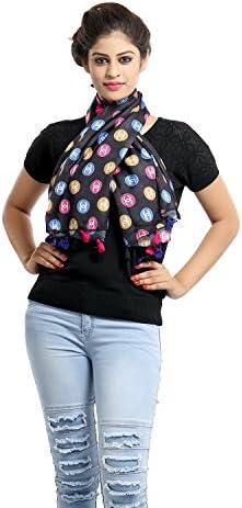 Grishti Tokyo Talkies Women's Multicolor Cotton Scarf