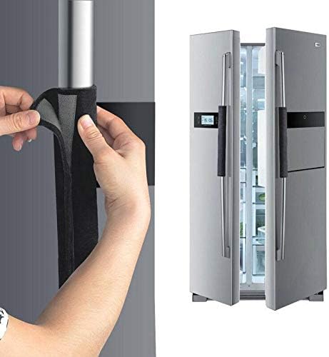 Kniv | Kitchen Appliance and Door Handle Covers | Keep Your Refrigerator, Freezer, Dishwasher, Microwave, Oven, and Door Handles Clean and Look Beautiful (Black)