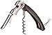 Vacu Vin Double-Hinged Corkscrew – Waiter’s Corkscrew with Foil Cutter & Bottle Opener – Durable Stainless Steel Wine Opener – Two-Step Leverage for Easy Cork Removal – Compact & Travel-Friendly