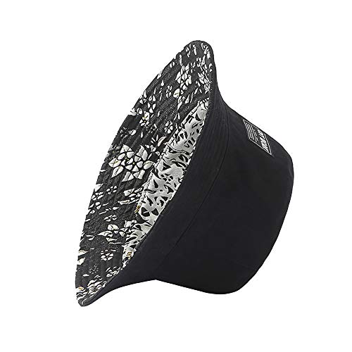 GOYOO Unisex Bucket Hat Blumen Doppelseitig, Faltbar Anglerhut Caps Zum Wandern Camping Reisen Angeln, Baumwolle 56-58cm – Bild 3