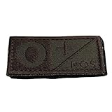 OneTigris Military Blood Type A/B/AB/O+ Positive Hook Patch - 2