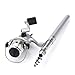 HDE Mini Collapsible Aluminum Pocket Pen Style Fishing Combo Rod Bait Cast Spinning Reel