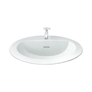 Hindware Vienne Oval 10038 Ceramic Counter Top Basin Starwhite