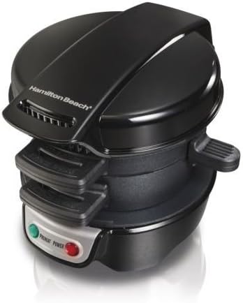 Hamilton Beach 25477 Breakfast Sandwich Maker Kitchen Counter Top Press