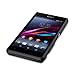 Terrapin - Sony Xperia Z1 Compact Hybrid Rubberised Back Cover Armour Case - Solid Black