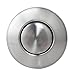 Air Activated Switch Button, Sink Top Stainless Steel Brushed Push Airbutton for Food Waste Garbage Disposal Part (LONG, 2.5 Inch)