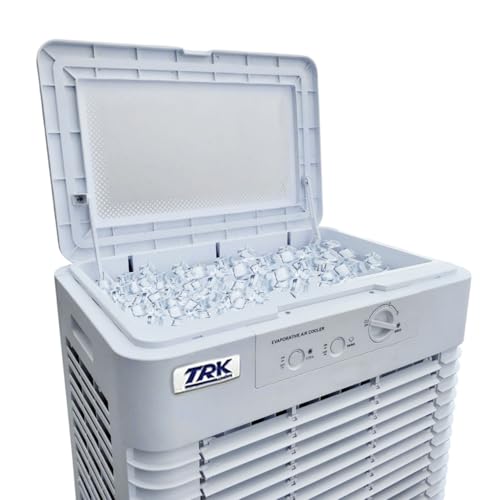 TRK Cooler Enfriador Evaporativo Portátil 50 Litros - Climatizador para Hogar, Jardines y Exteriores - 300 W
