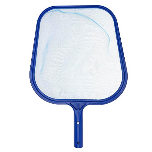 Sinwo 2Pcs Professional Leaf Skimmer Net Rake Mesh Frame Net Skimmer Cleaner Swimming Pool Tool (Blue)