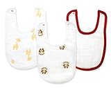 aden by aden + anais Little Bib  Safari Friends, 3-Pack