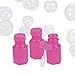 Neon pink hexagon bubble bottles 0.3oz (4 dozen) - bulk by Fun Express