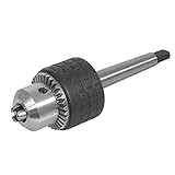 1/2” Drill Chuck with Tapered Lathe Mount Arbor. Ideal For Securing Standard Twist Drill Bits and Forstner Bits On To A Lathe (MT1 Drill Chuck)