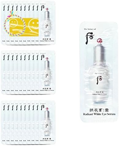 30 X The History Of Whoo Gongjinhyang Seol Radiant White Eye Serum Sample 1ml X 30pcs +gifts