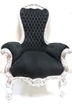 Majestic King Throne Chair Original Silver (White)