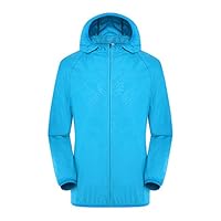 FEDBNET Outdoor Hooded Rain Jacket Windbreaker,Men & Women