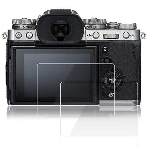 AFUNTA Films de Protection d'écran Compatible Fujifilm X-t3 Camera, 2 pcs Anti-Rayures en Verre trempé dureté de 9H Films de Protection pour DSLR Digital Camera