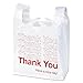 Cosco Universal Plastic Thank You Shopping Bag, 11.5 in x 3.15 in x 22 in, 0.55 mil, White/Red (Box of 250)