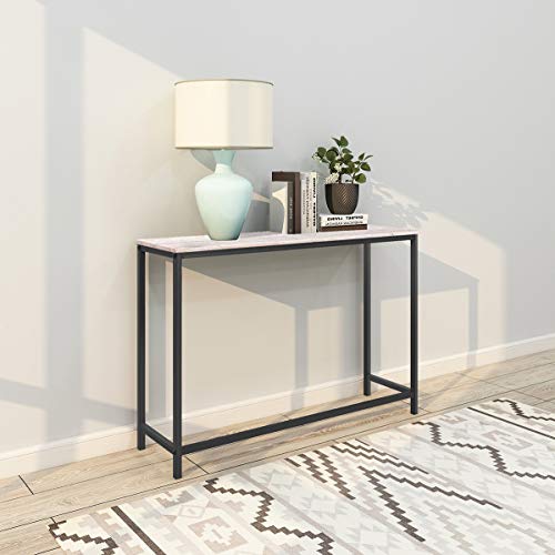 HOMERECOMMEND Sofa Tables End Table Computer Desk Coffee Snack Console Tables for Living Room Or Corridor Hallway