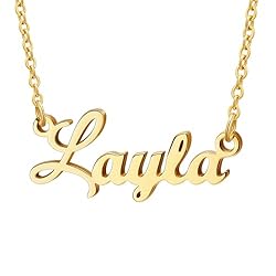 Ldurian Name Necklace Personalized | Layla Name