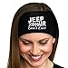 Yoga Headband,SMYTShop Ladies Jeep hair Yoga Sweatband Gym Stretch Sports Hair Band (Black)