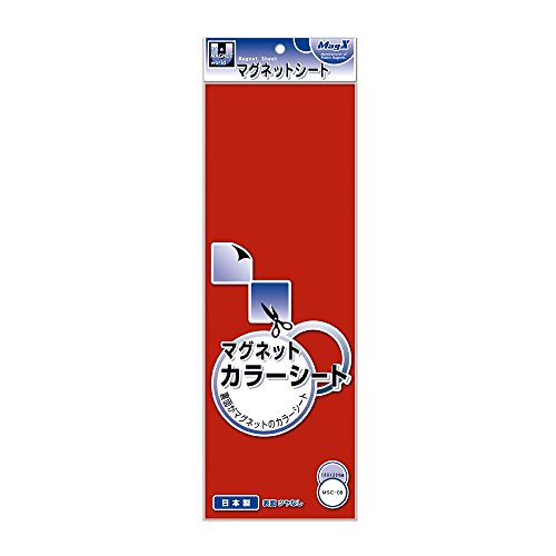 マグエックス マグネットカラーシート 小 MSC-08R 赤