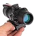 Terminus Optics Black TOC1 Gen 1 Chevron Reticle Red Fiber 4x32 Magnification Rifle Scope Terminus LLC