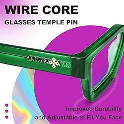 VISOONE Blue Light Blocking Glasses Rectangle Chic