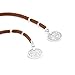 FXmimior Silver Coin Pendant Long Chain Choker Layered Bar Party Wedding Necklace Jewelry For Women (brown)