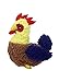 Multipet Look Who's Talking Dog Toy, Rooster,brown,7.5'' x 4'' dog toy