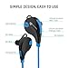 Wireless Bluetooth Headphones: Stalion Sound Stereo Sports Headset Universal for iPhone X 8 7 6s Plus Samsung Galaxy S8 S7 S6 Edge+ Note 8 (Jet Black/Cyan Blue)