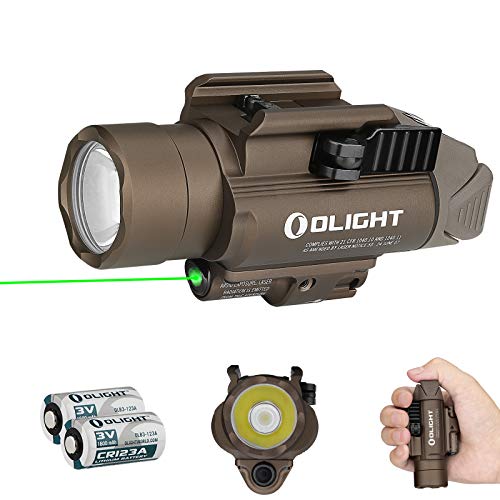 Olight Baldr Pro 1350 Lumens Tactical Flashlight,with Green Light and