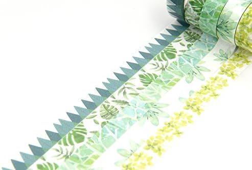 Nature Green Monstera Leaf Leaves Forest Spring Theme washi tape