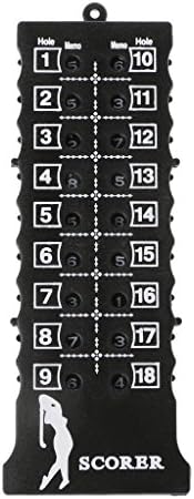 ULKEME 18 Holes Golf Stroke Putt Score Card Indicator Environmental Counter Accessories