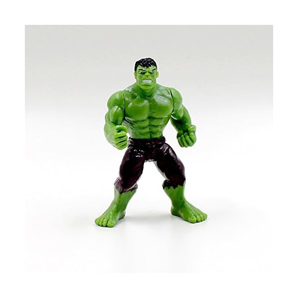 6pcs Superhero Avengers Iron Man Hulk Captain America Superman Batman Action Figures Gift Children's Toys