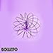 Flow Ring Kinetic 3D Spring Toy Sculpture Ring Game Toy For Kids Boys And Girl, Rave Accessories, Festival Accessories (Purple)