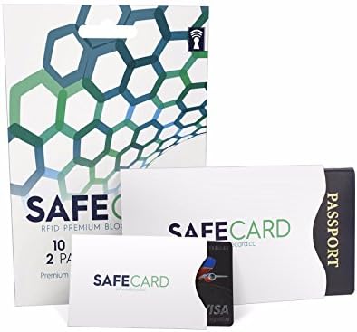 Pure Protection RFID Blocking Sleeve Set (10 Credit Card &amp; 2 Passport Protectors)