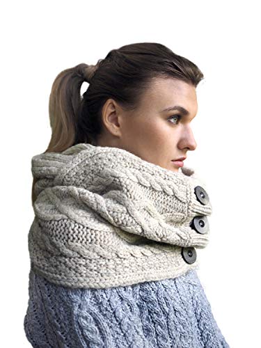 100% Merino Wool Super Soft Irish Snood Scarf